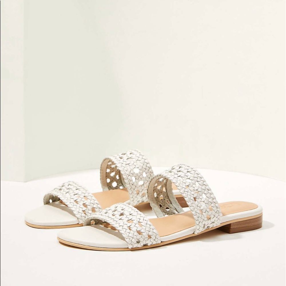 LOFT Woven Leather Sandals